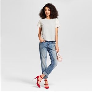 Women’s Sequins Short Sleeves Cropped Shirt -A69